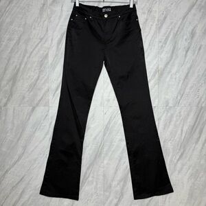 Versace Black Flare Wide Leg Jeans